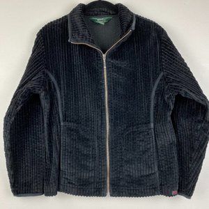 Woolrich Small Black Corduroy Bomber Jacket